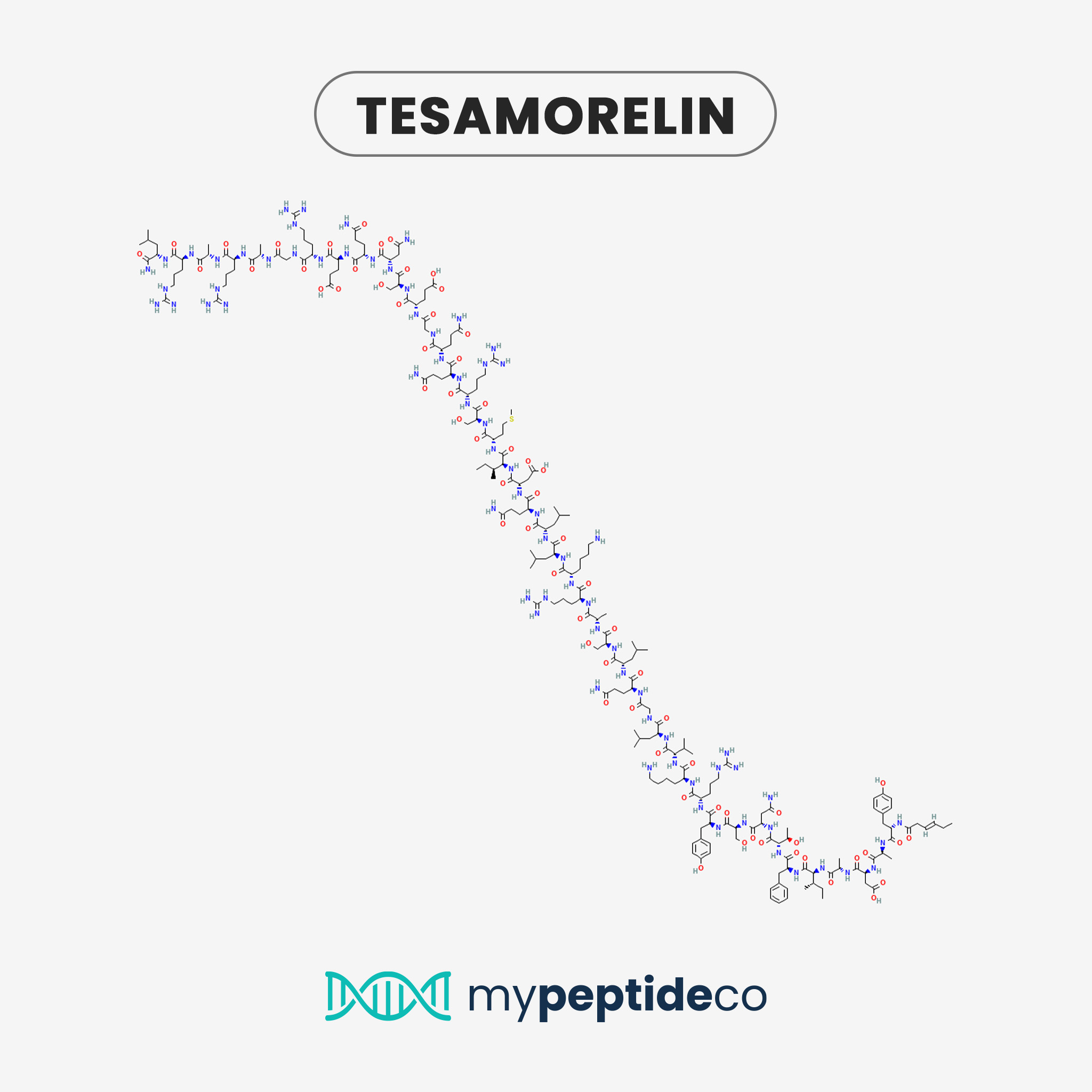 Tesamorelin — chemical structure