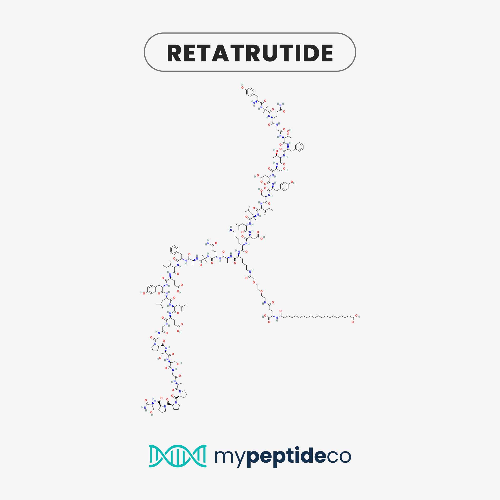 Retatrutide 10MG — chemical structure